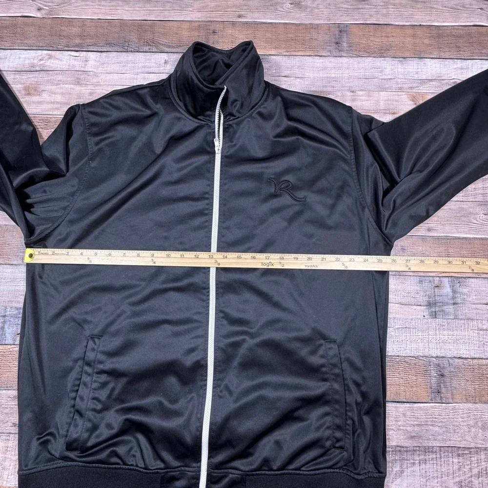 Rocawear Mens Track Jacket Black Full Zip‎ Streetwear Embroidered Logo 2XL